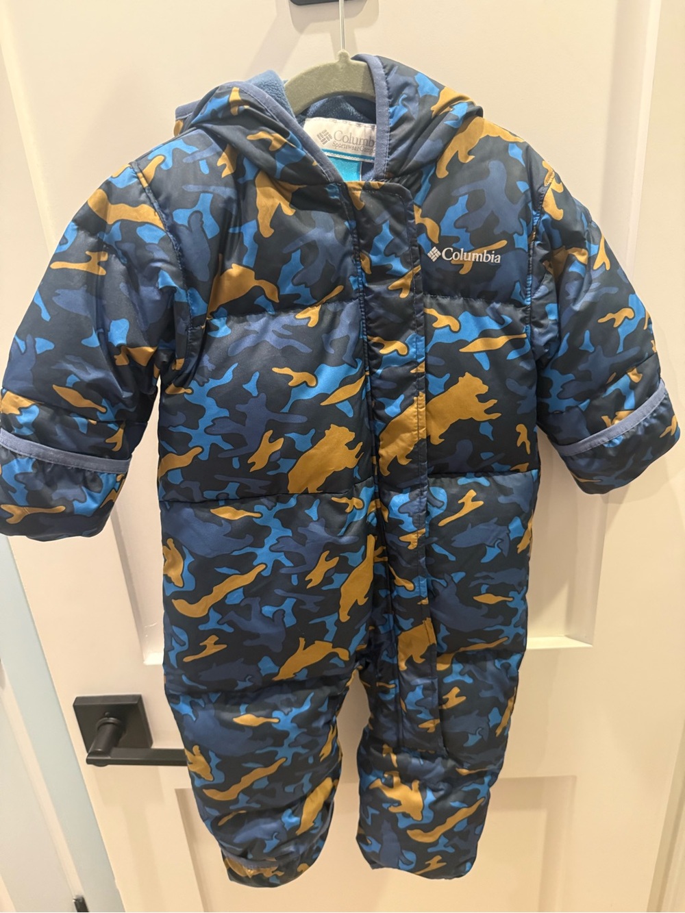 Columbia Blue & Gold Camo Insulated One-Piece